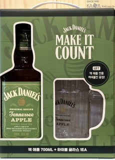 잭다니엘 애플 하이볼 잔셋트